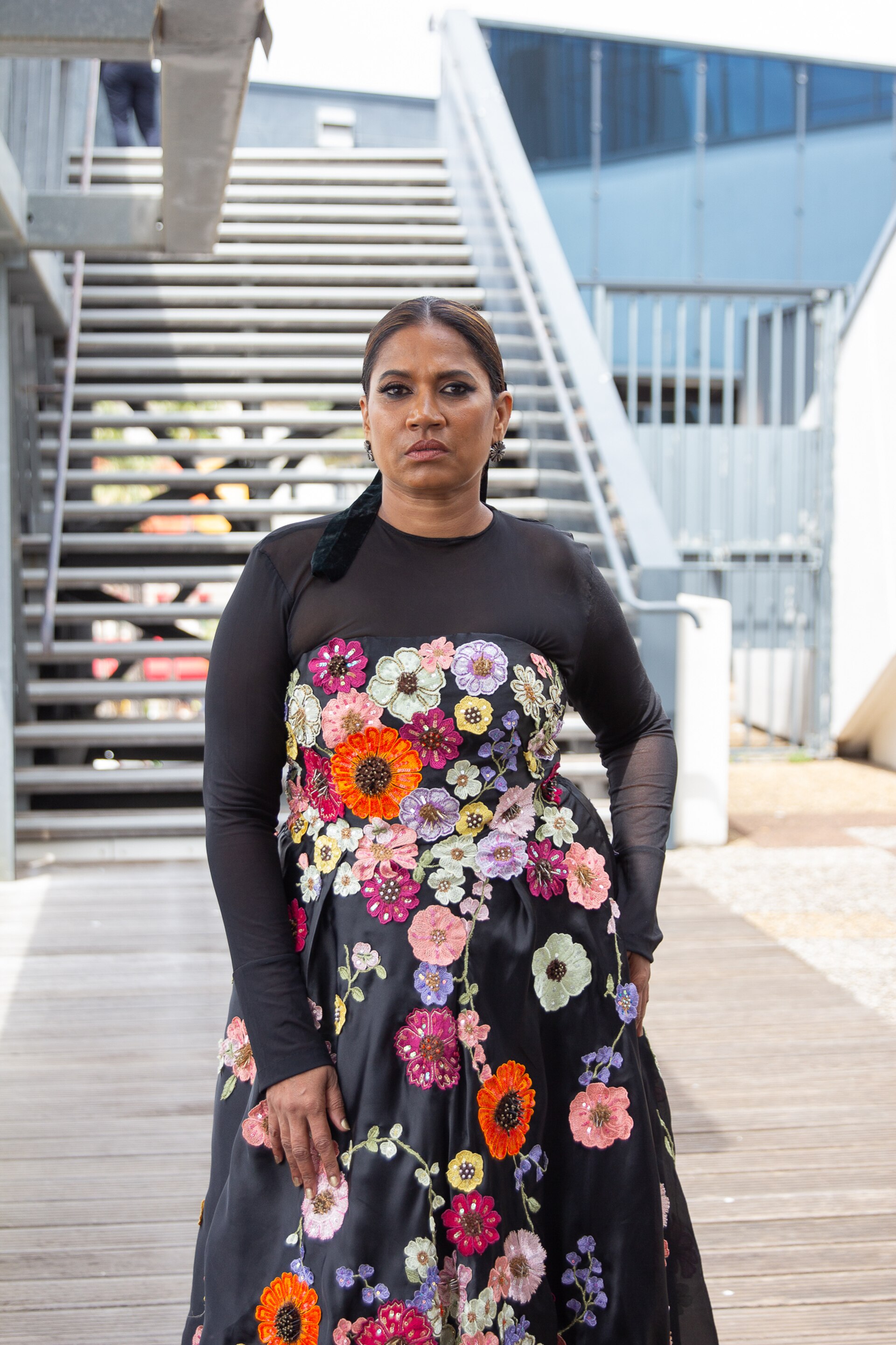 Actress Chhaya Kadam at 2024 Cannes Film Festival for the film All We Imagine As Light