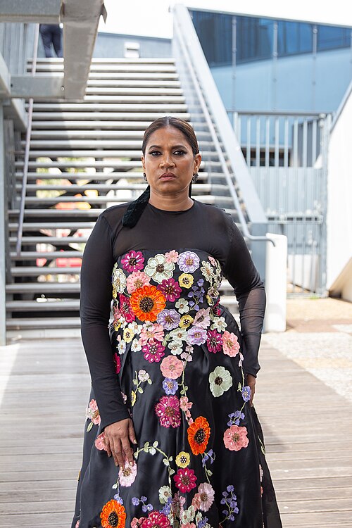 Actress Chhaya Kadam at 2024 Cannes Film Festival for the film All We Imagine As Light