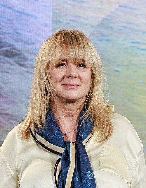 Actress Emma Suarez attends the 'The Birthday Party' photocall during the 78th Locarno Film Festival on August 07, 2025 in Locarno, Switzerland.