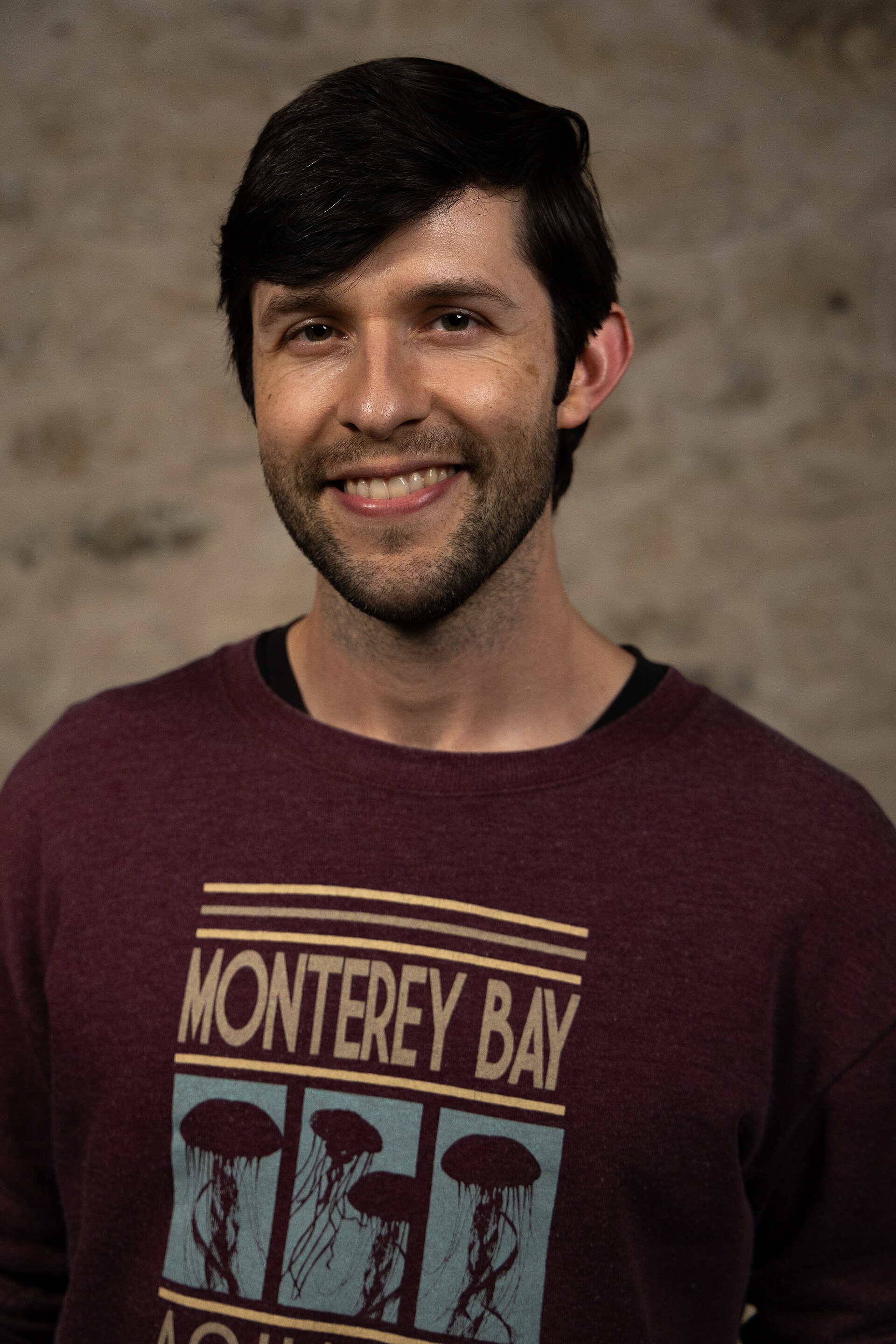 Adam Courtin, Customer Success, at the WikiPortraits studio at the 2025 SXSW Festival.
