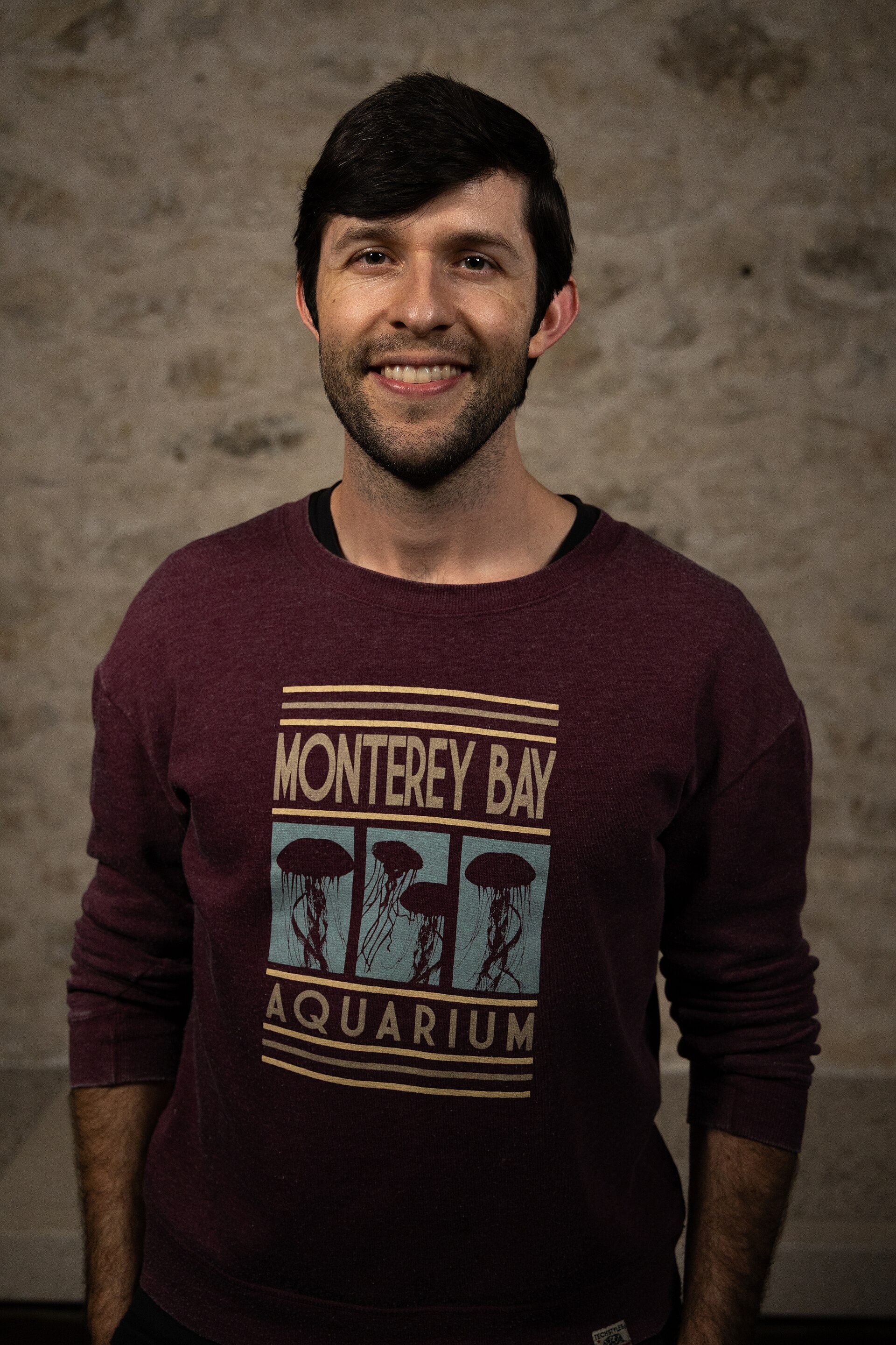 Adam Courtin, Customer Success, at the WikiPortraits studio at the 2025 SXSW Festival.