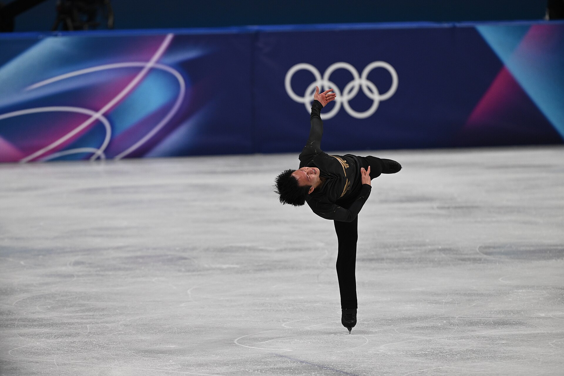 MILAN, ITALY - 13 FEBRUARY 2026: Adam SIAO HIM FA of France competes during the Figure Skating Men Single Skating Free Skating at the Olympic Winter Games Milano Cortina 2026 Milano Ice Skating Arena on February 13, 2026 in Milan, Italy