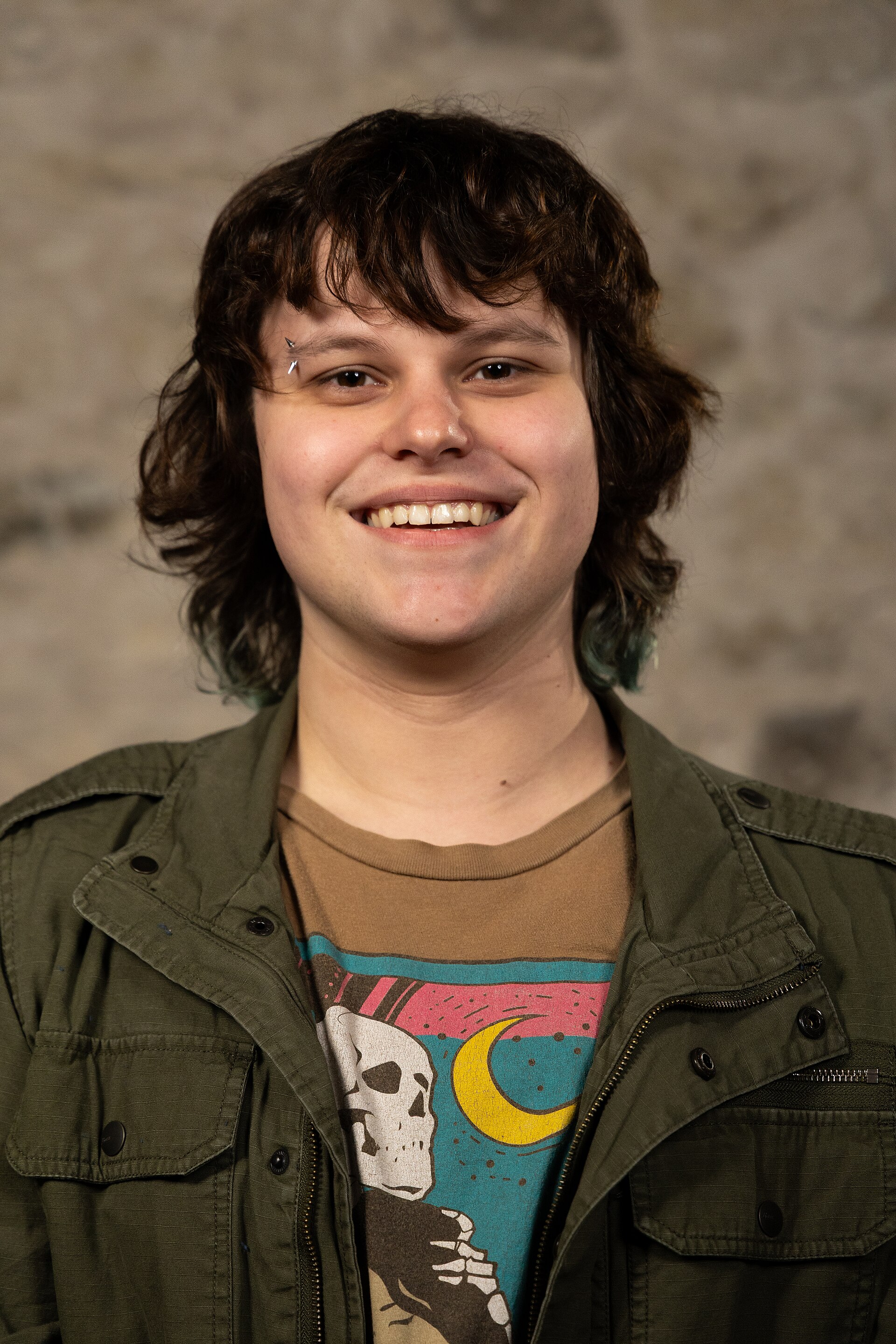 Adam Weber, SXSW audio crew, at the WikiPortraits studio at the 2025 SXSW Festival.