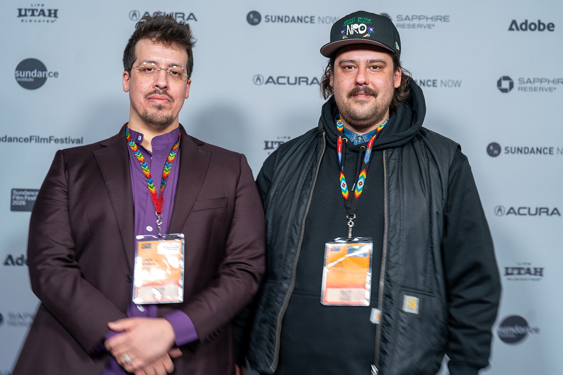 Adam and Zack Khalil attend the premiere of "Aanikoobijigan" at the 2026 Sundance Film Festival