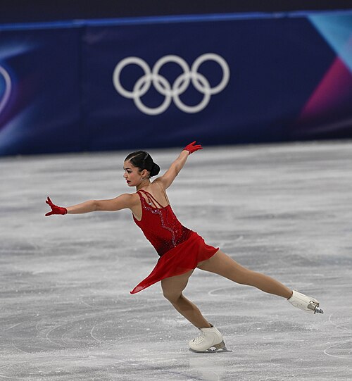 MILAN, ITALY - 19 FEBRUARY 2026: Adeliia PETROSIAN of AIN competes during the Figure Skating Women Single Skating Free Skating at the Olympic Winter Games Milano Cortina 2026 Milano Ice Skating Arena on February 19, 2026 in Milan, Italy