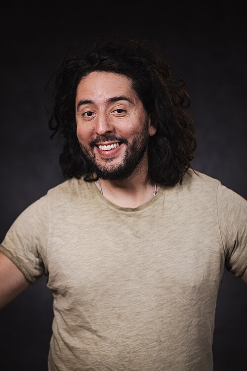 Adrian Mauzauo portrait at WikiPortraits studio at Sundance 2025