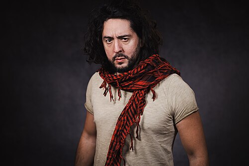 Adrian Mauzauo portrait at WikiPortraits studio at Sundance 2025