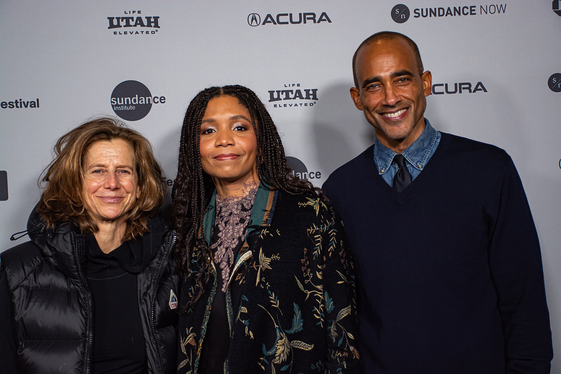 Adrienne Becker, Olive Nwosu, and Brent Zachery at the 2026 Sundance Film Festival for LADY.