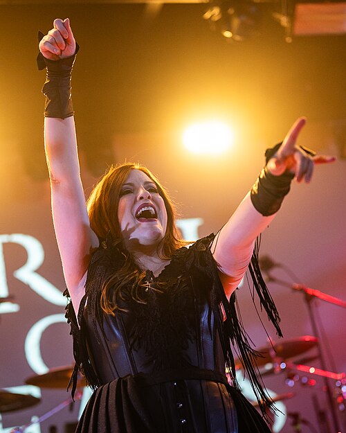 Ailyn with Trail of Tears at Southern Discomfort metal festival, Norway, 2025