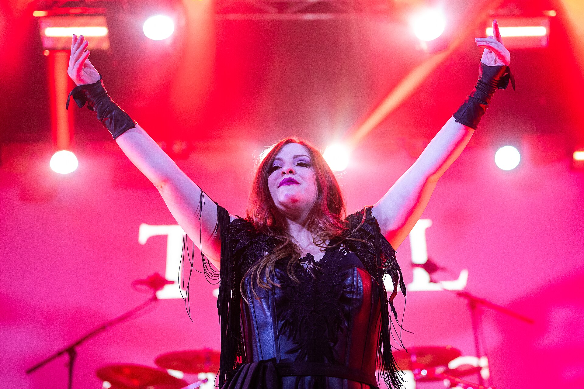 Ailyn with Trail of Tears at Southern Discomfort metal festival, Norway, 2025