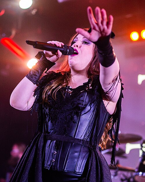 Ailyn with Trail of Tears at Southern Discomfort metal festival, Norway, 2025