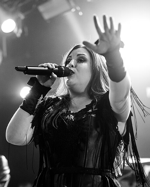 Ailyn with Trail of Tears at Southern Discomfort metal festival, Norway, 2025