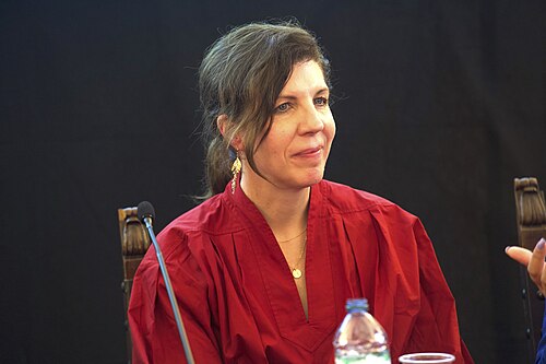 Aimee Rinehart, Senior Product Manager AI Strategy at the Associated Press, speaking at the International Journalism Festival 2024 in Perugia, Italy on a panel called 
Representation and proximity: changing the storytellers of record.