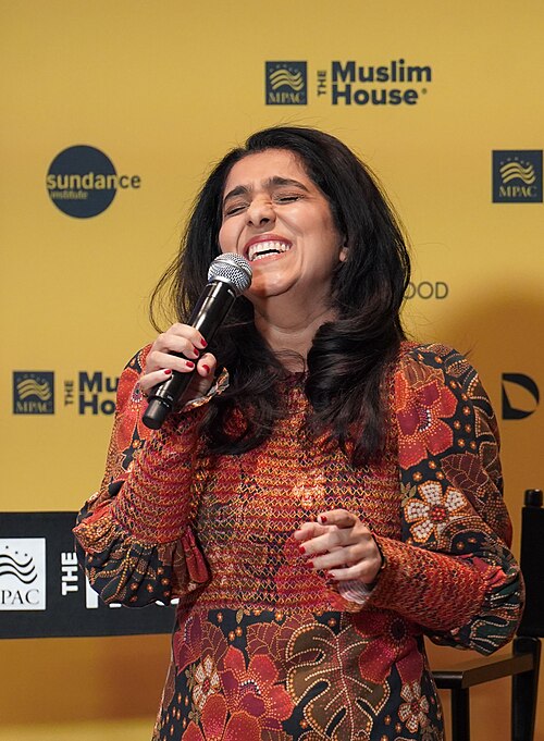 Aizzah Fatima, filmmaker, at The Muslim House, Park City, UT. Sundance 2026