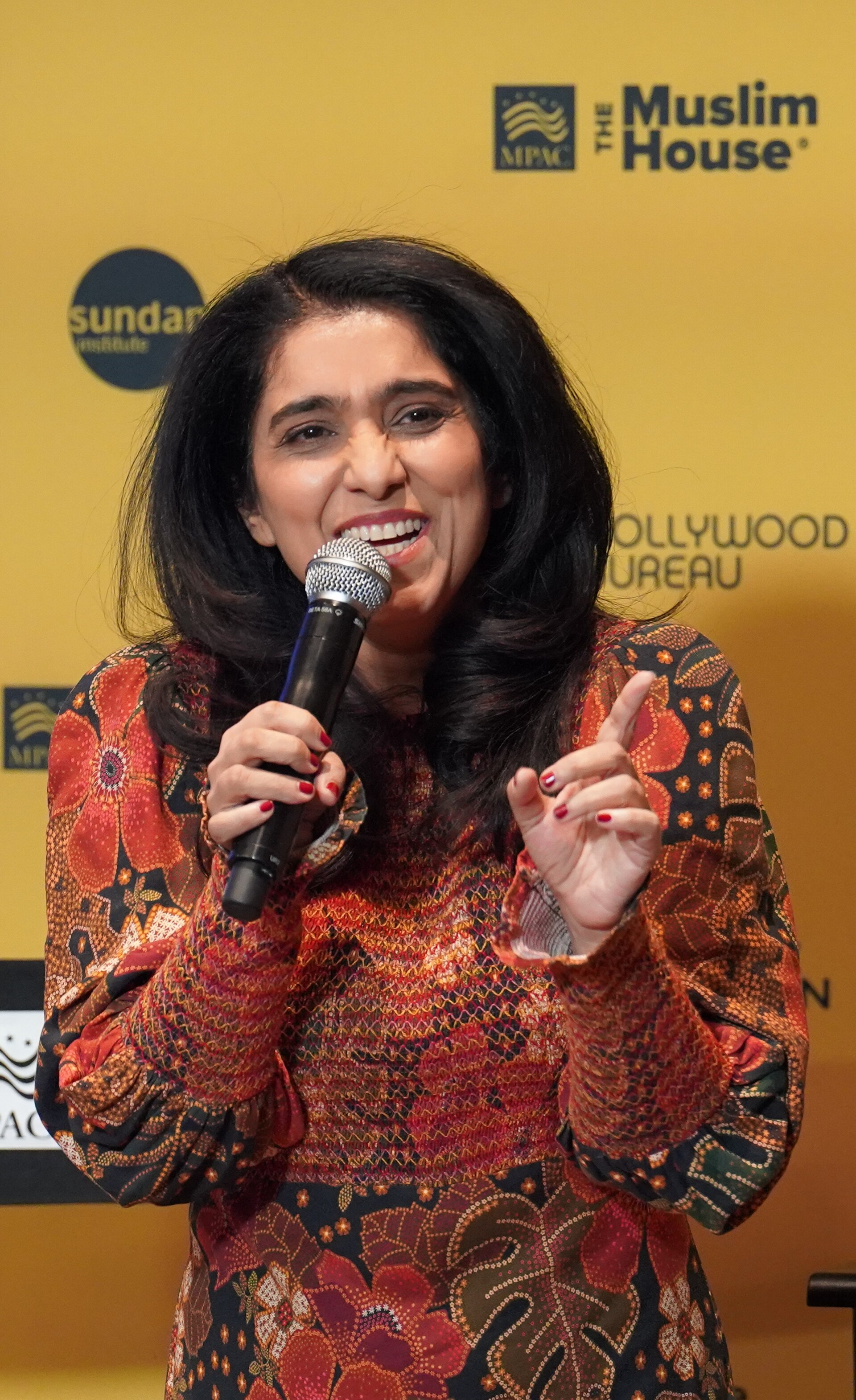 Aizzah Fatima, filmmaker, at The Muslim House, Park City, UT. Sundance 2026