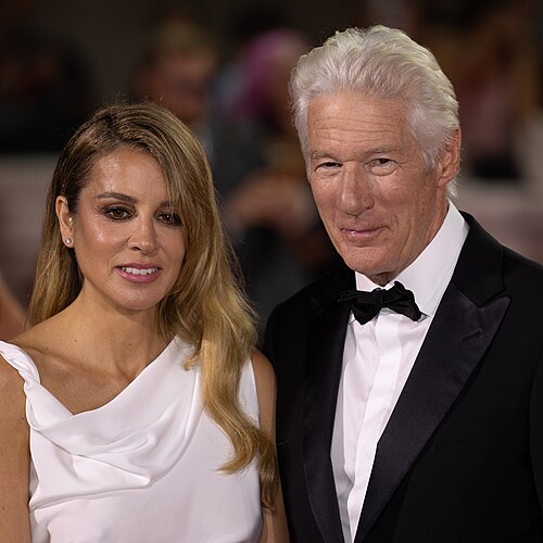Alejandra Silva and Richard Gere at the 81st Venice International Film Festival