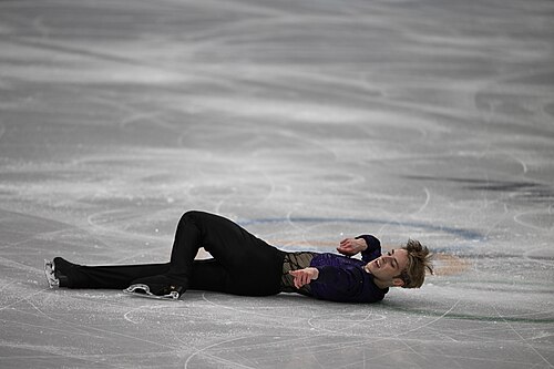 MILAN, ITALY - 10 FEBRUARY 2026: Aleksandr Selevko of Estonia competes during the Figure Skating Men Single Skating Short Program at the Olympic Winter Games Milano Cortina 2026 Milano Ice Skating Arena on February 10, 2026 in Milan, Italy