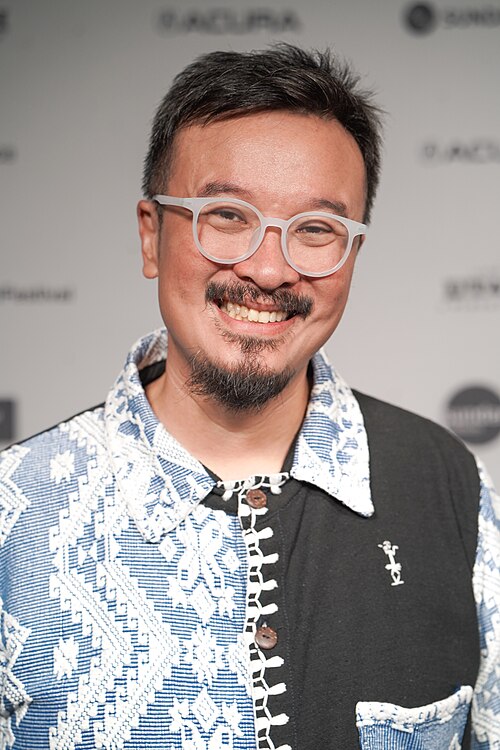 Alemberg Ang, producer, at the Radiant Frost premiere during the 2026 Sundance Film Festival
