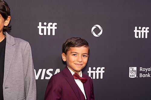 Alessio Andrada, actor, at the 2025 Toronto International Film Festival (TIFF) for the movie Adulthood.