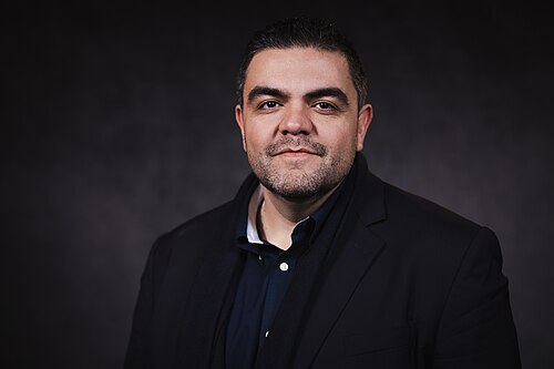 Alex Constantin portrait at WikiPortraits Studio at Sundance 2025