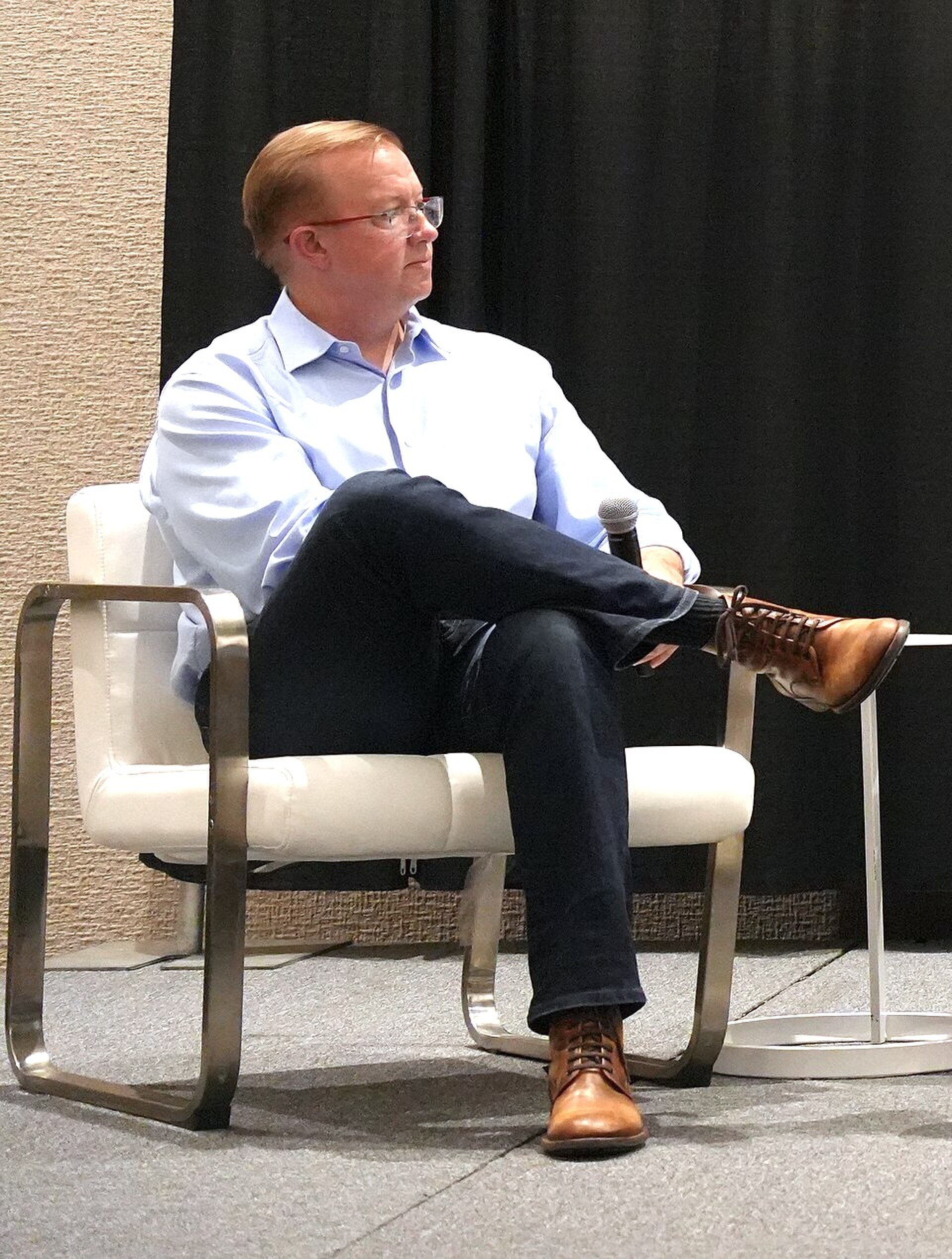 Alex Hawkinson, panel at SXSW 2025 in Austin, Texas. Dirty Jobs & A Warming Planet: The Tech To Solve for Both.