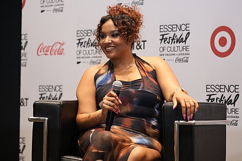 Alex Isley backstage at Essence Fest 2025