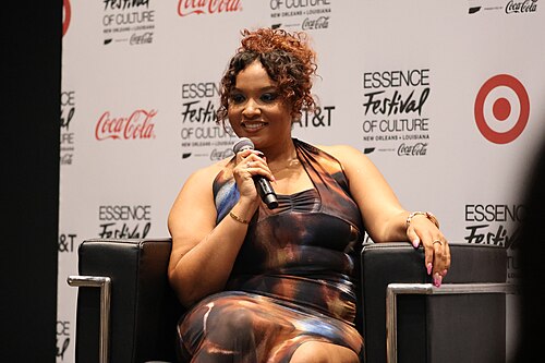 Alex Isley backstage at Essence Fest 2025