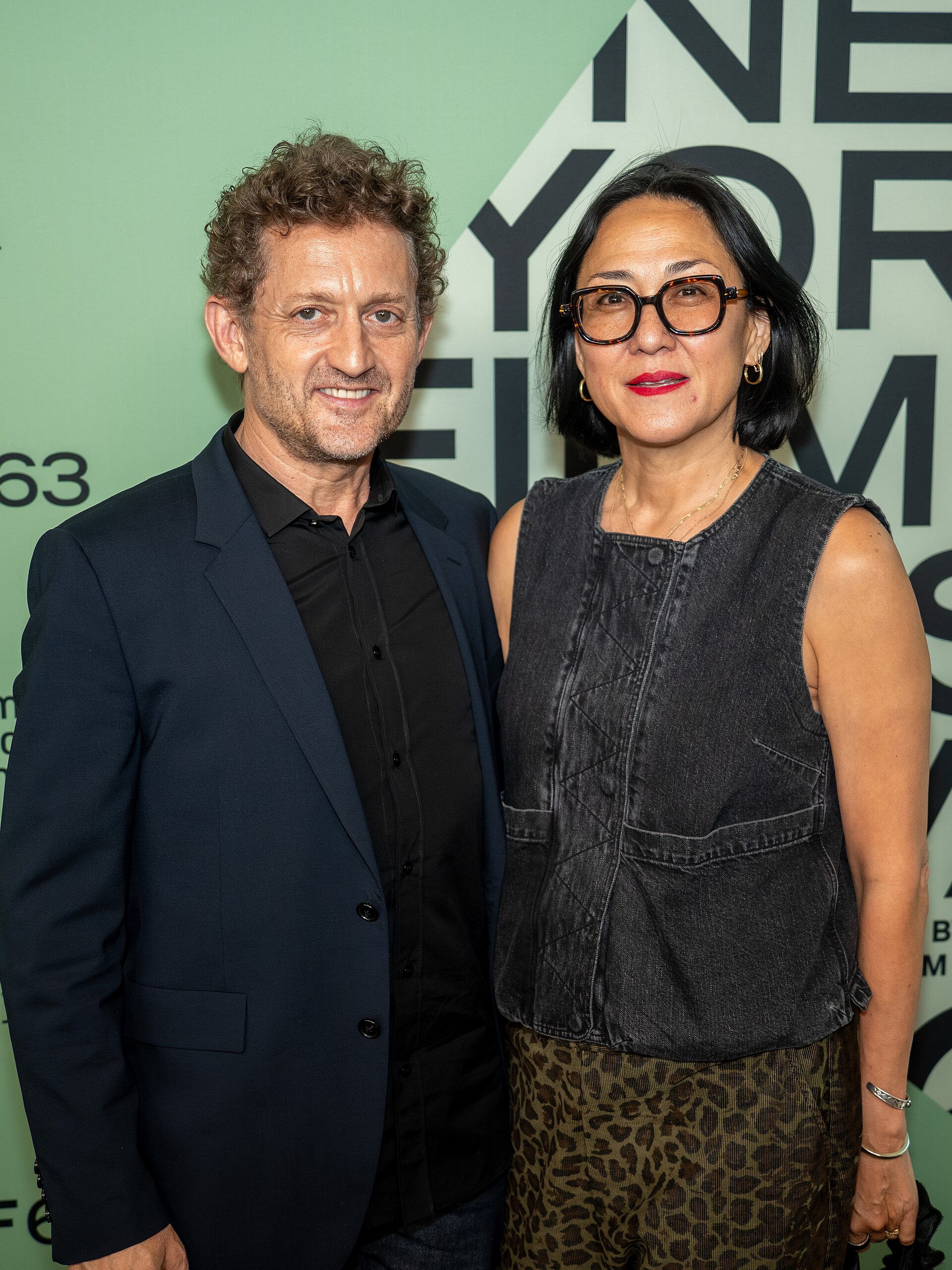Alex Winter and Ramsey Naito at the 63rd annual New York Film Festival at Lincoln Center in 2025 for the film Blue Moon