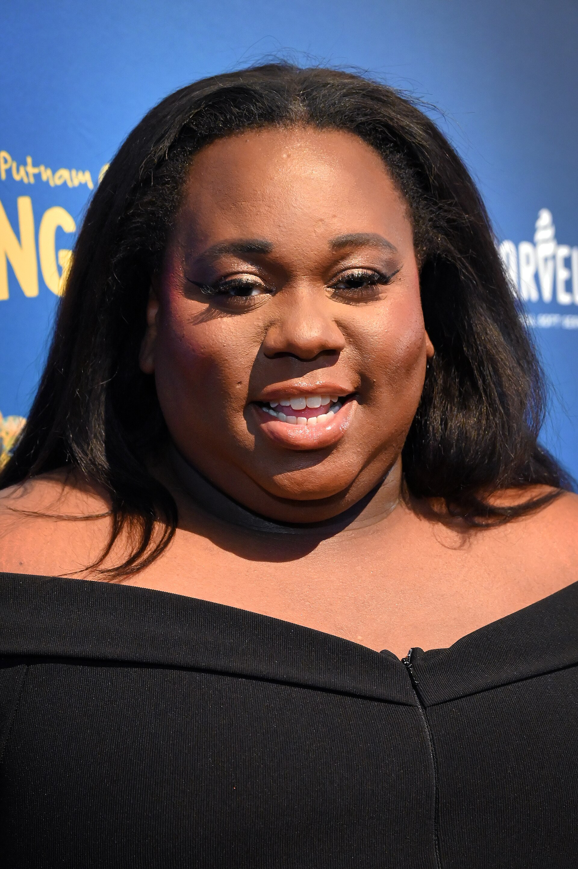 Alex Newell at the Off-Broadway opening night of "The 25th Annual Putnam County Spelling Bee," 2025