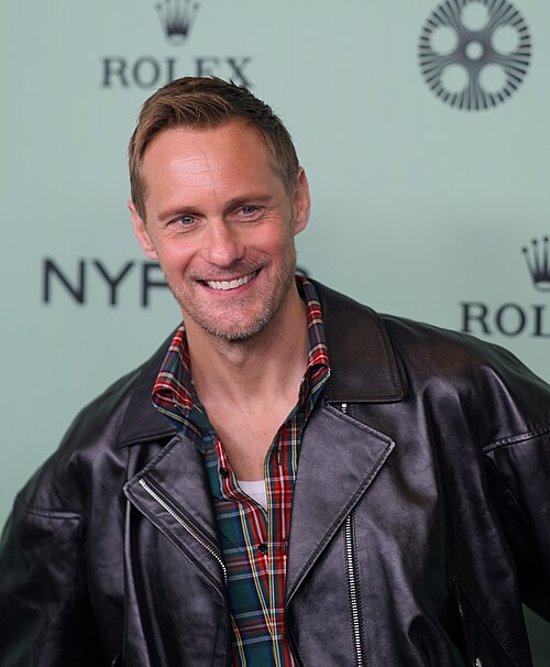 Alexander Skarsgård at the 63rd New York Film Festival in New York City for the film Pillion