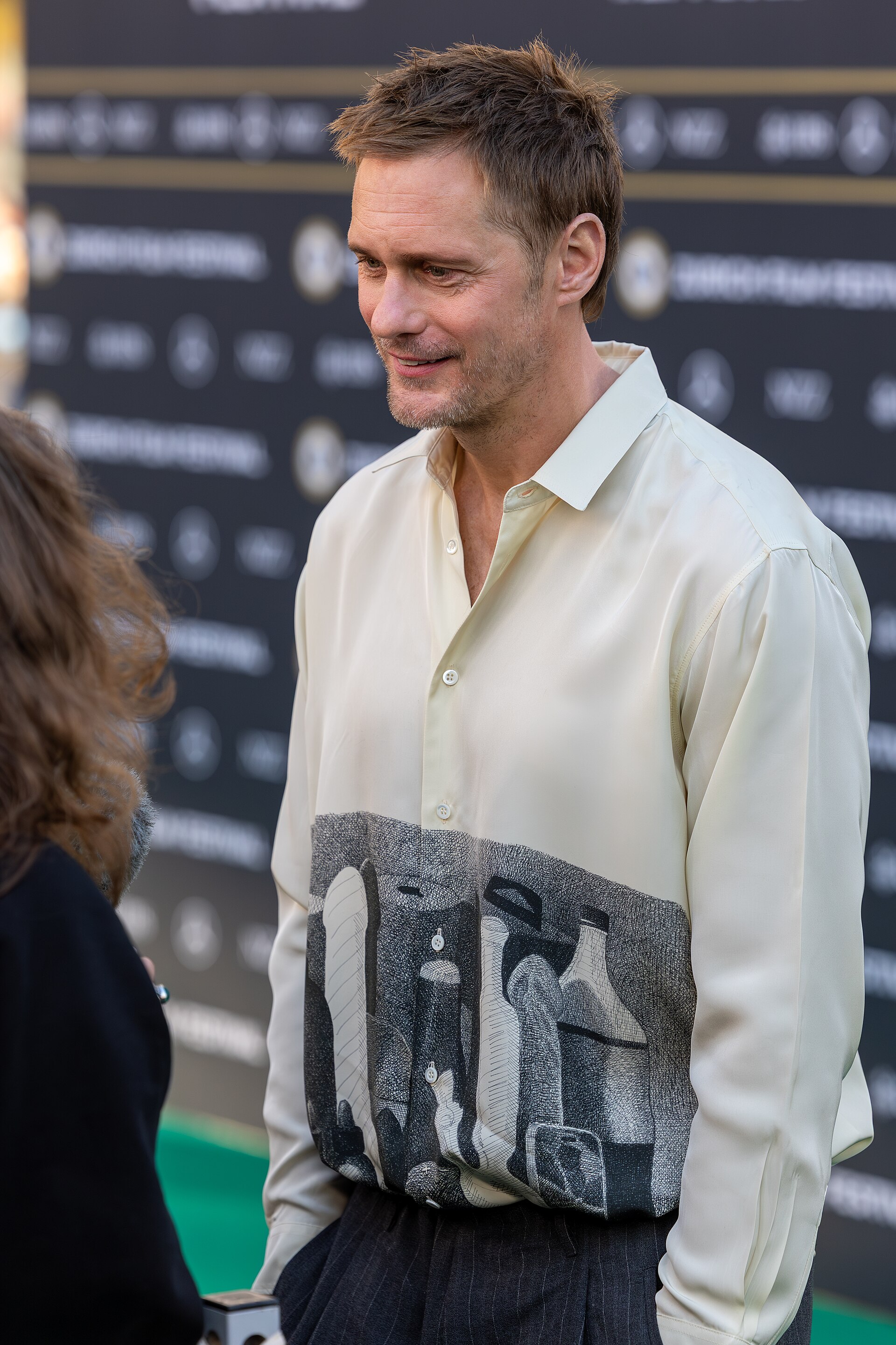 Alexander Skarsgard on the Green Carpet at the 2025 Zurich Film Festival.