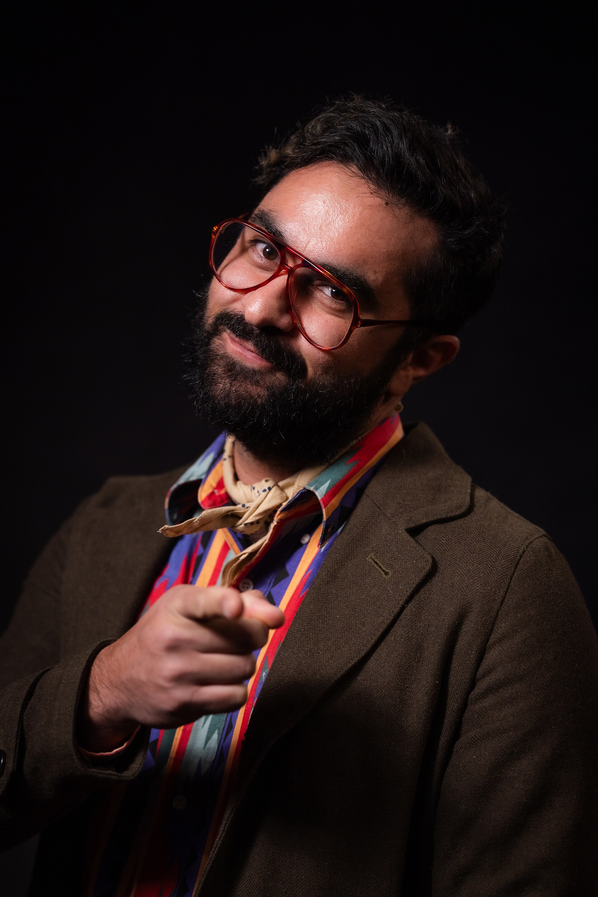 Alexi Horowitz-Ghazi at the 2024 Sundance Film Festival on January 22, 2024.