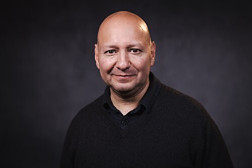 Alfred Cervantes portrait at WikiPortraits Studio at Sundance 2025