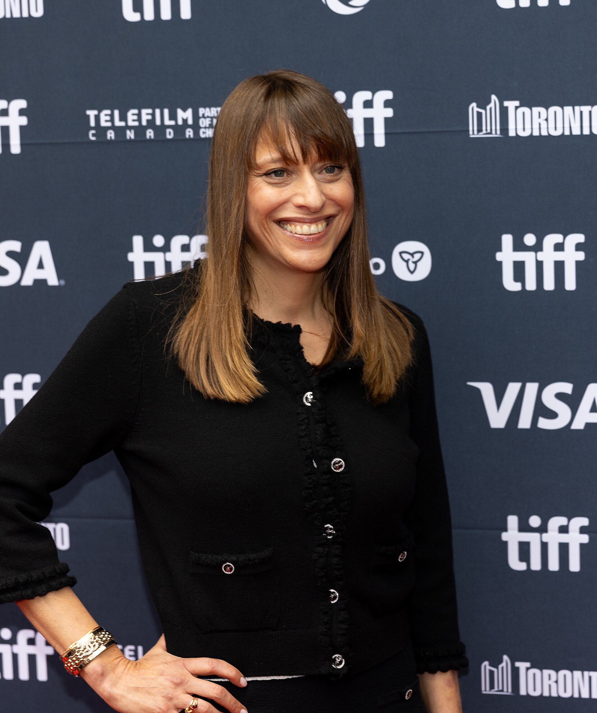 Alice Winocour, director, at the 2025 Toronto International Film Festival (TIFF) for the movie Couture.