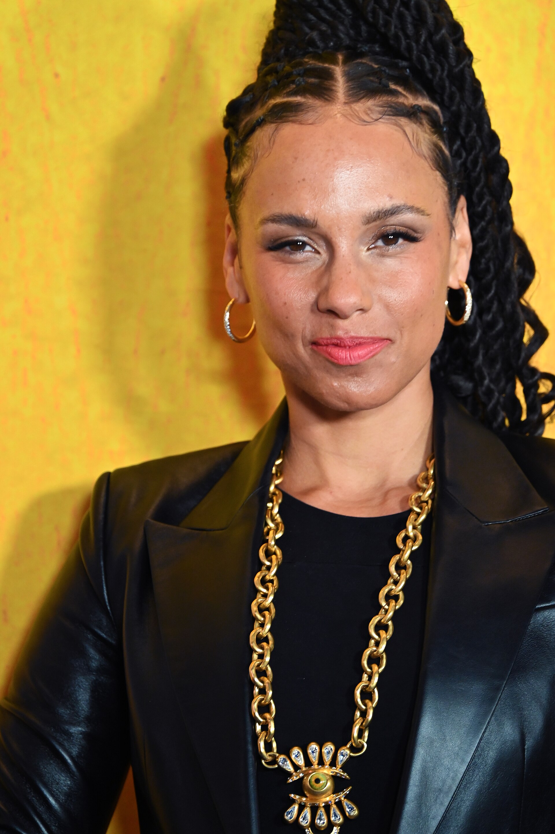 Alicia Keys at the first anniversary celebration for "Hell's Kitchen" on Broadway, April 2025