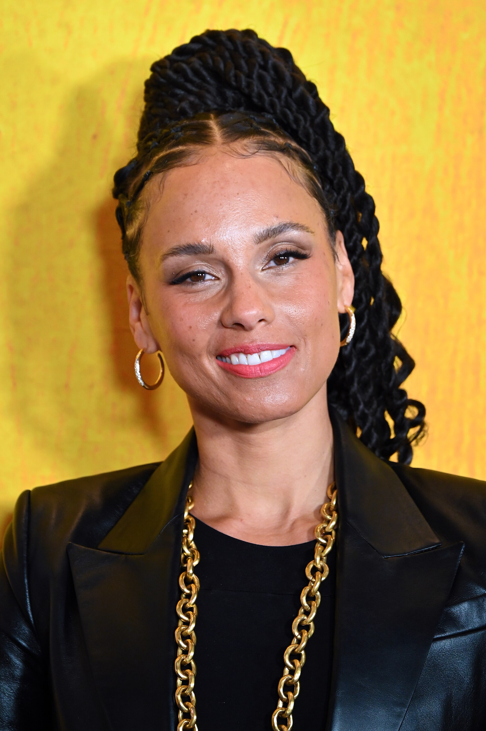 Alicia Keys at the first anniversary celebration for "Hell's Kitchen" on Broadway, April 2025