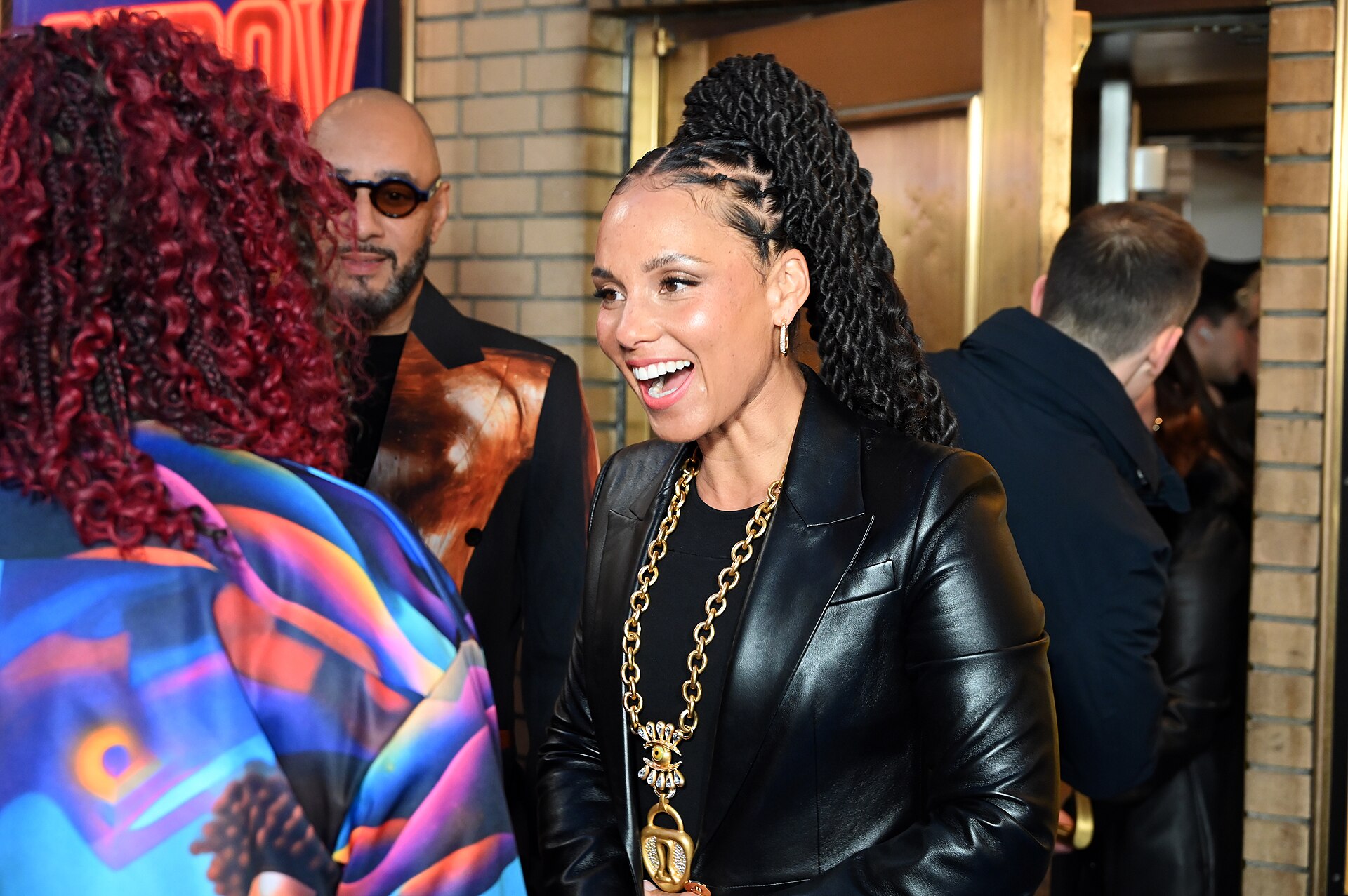 Alicia Keys at the first anniversary celebration for "Hell's Kitchen" on Broadway, April 2025