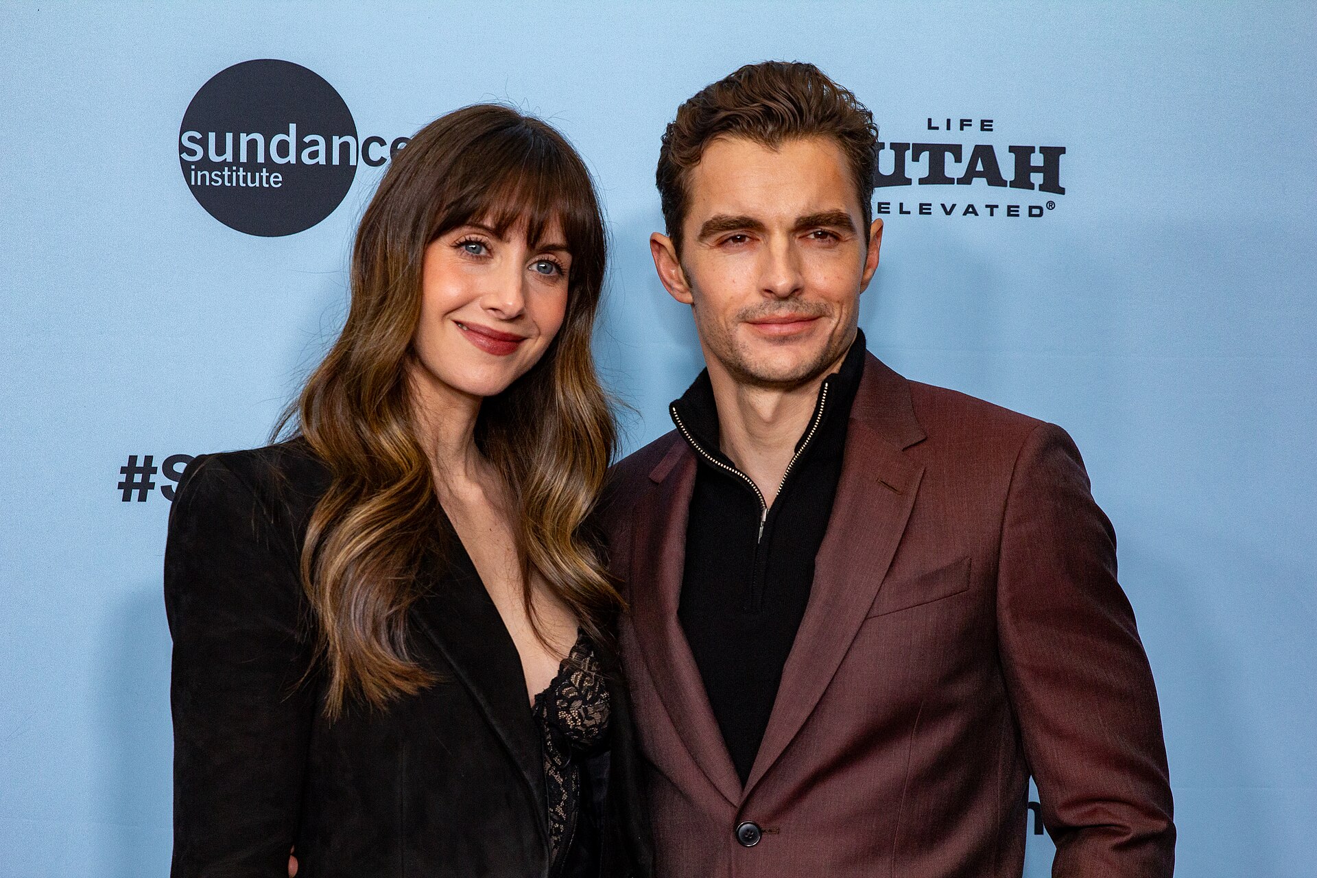 Alison Brie and Dave Franco, actors, at the 2025 Sundance Film Festival for the movie Together.