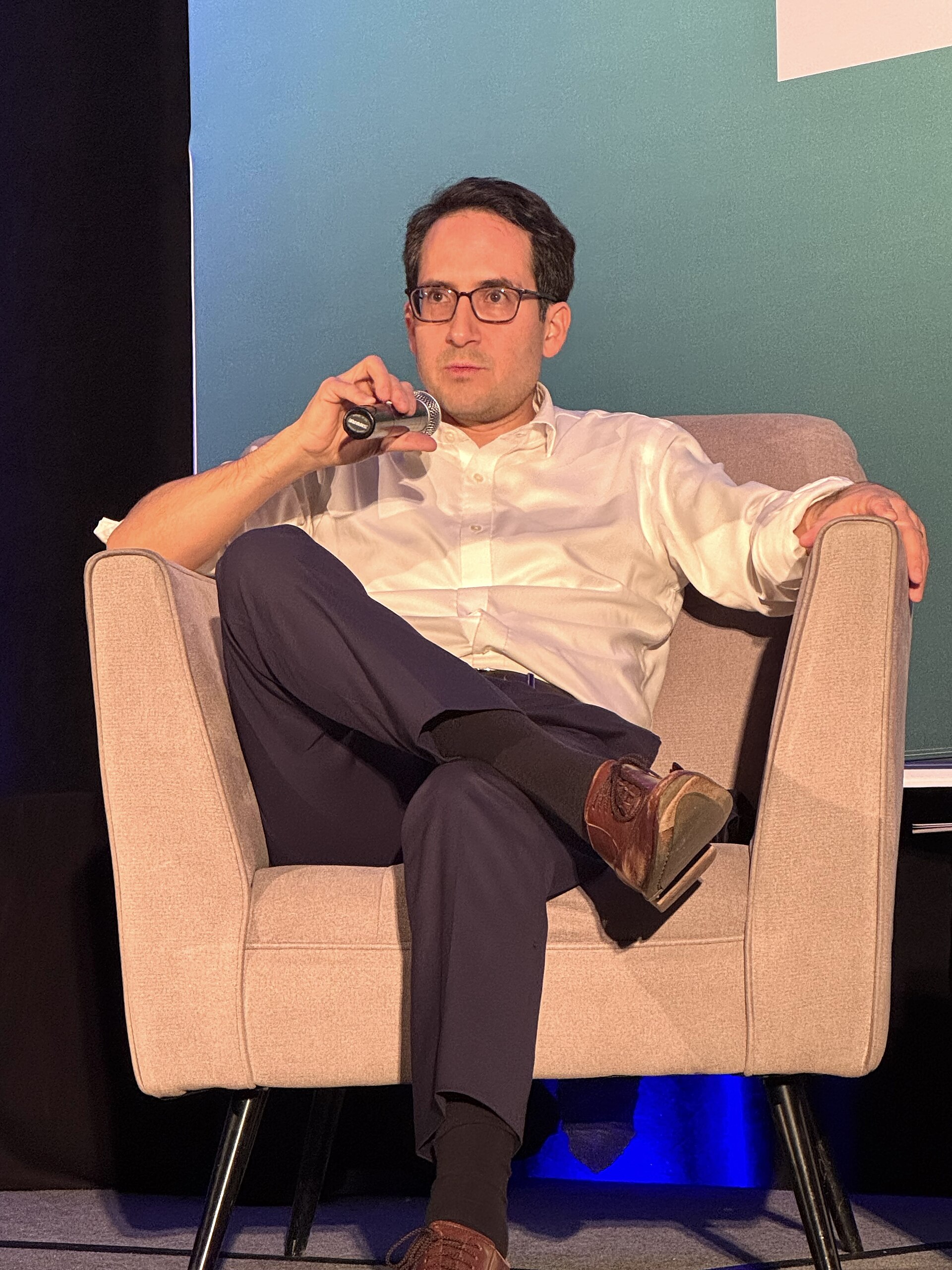 Alvaro Bedoya, Commissioner at the U.S. Federal Trade Commission, speaking at the 2025 Knight Media Forum in Miami, Florida in February 2025