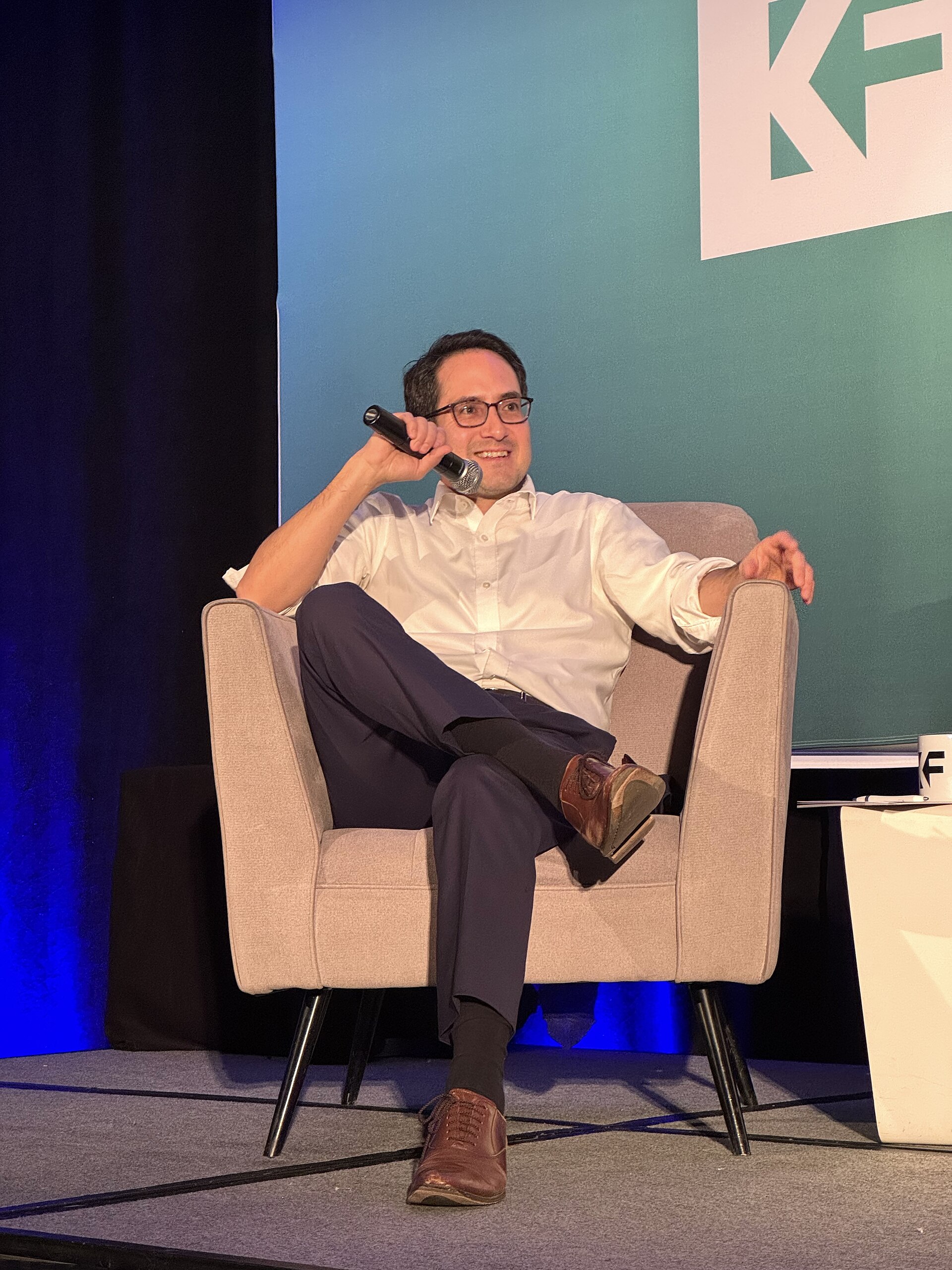 Alvaro Bedoya, Commissioner at the U.S. Federal Trade Commission, speaking at the 2025 Knight Media Forum in Miami, Florida in February 2025