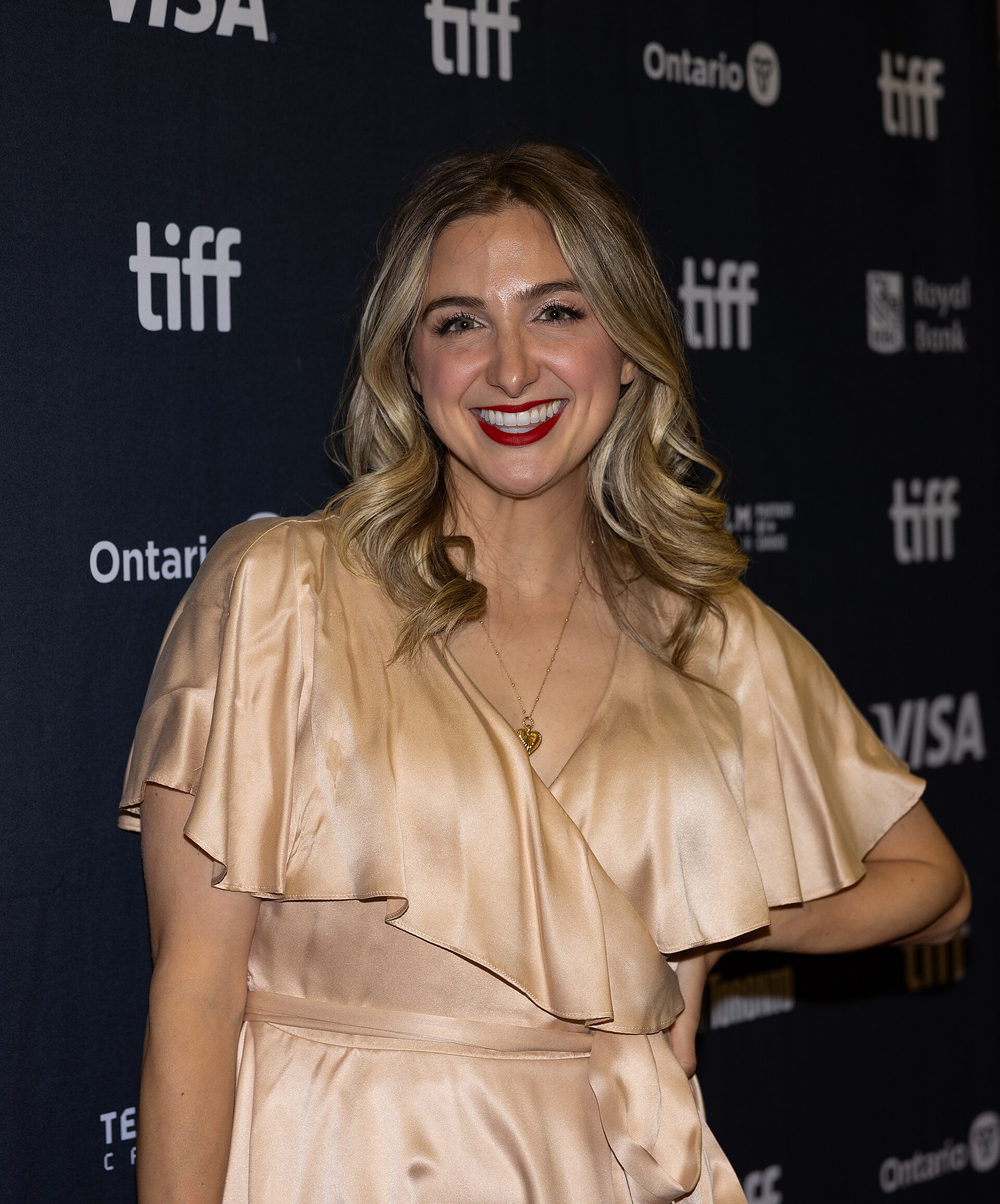 Aly Sferlazza, Prime Video Canada Creator, at the 2025 Toronto International Film Festival (TIFF) for the movie Hedda.
