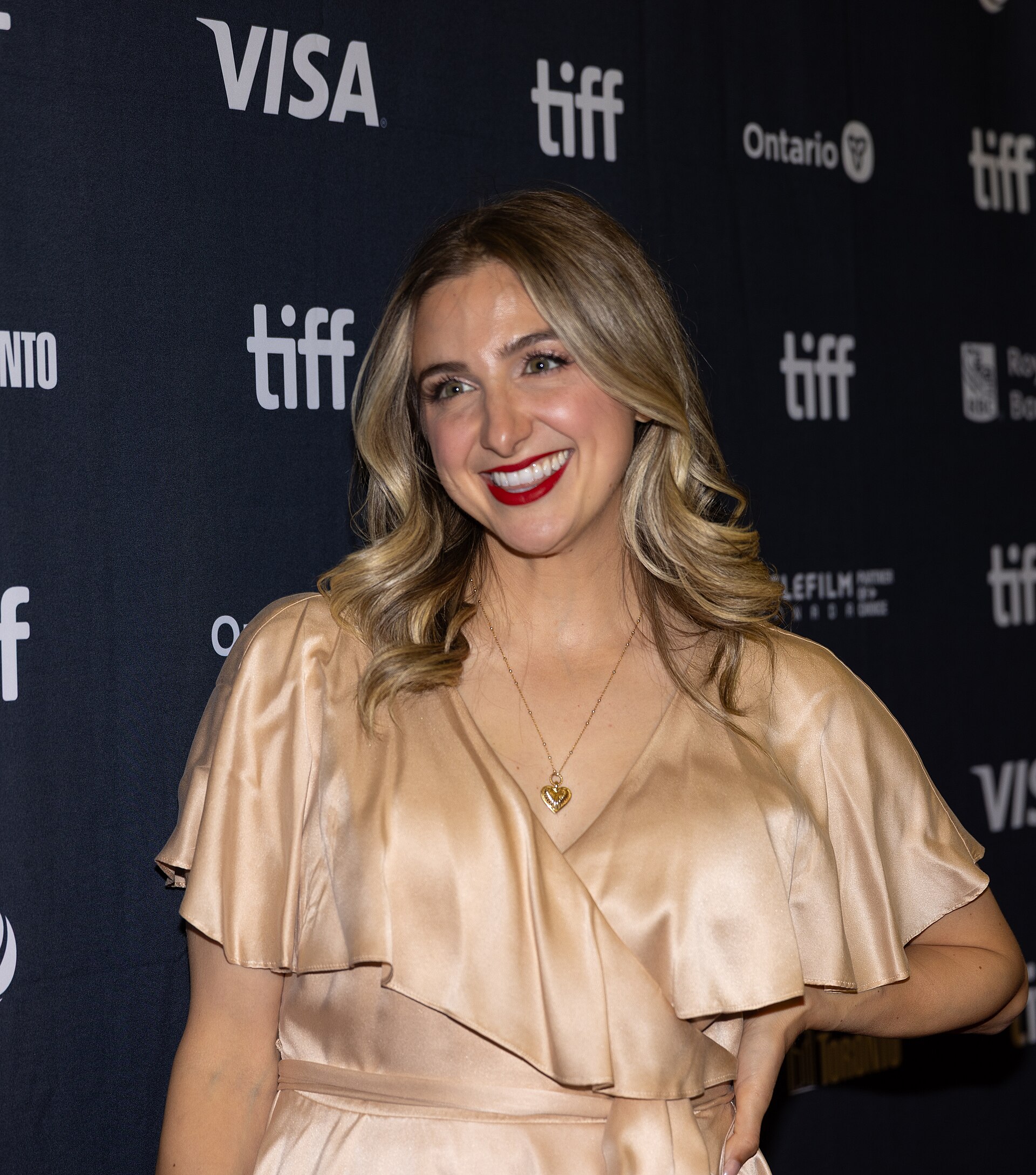 Aly Sferlazza, Prime Video Canada Creator, at the 2025 Toronto International Film Festival (TIFF) for the movie Hedda.