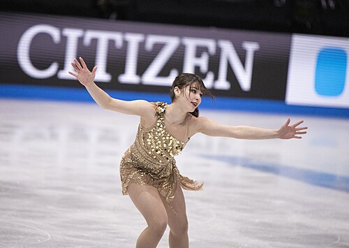Alysa Liu, American figure skater, at the 2025 World Figure Skating Championships at TD Garden in Boston, Massachusetts.