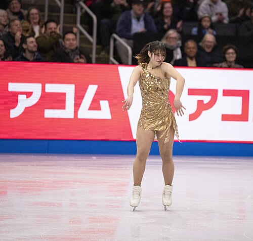 Alysa Liu, American figure skater, at the 2025 World Figure Skating Championships at TD Garden in Boston, Massachusetts.