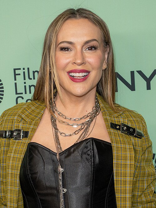 Alyssa Milano at the 63rd annual New York Film Festival at Lincoln Center in 2025 for the film Is This Thing On?