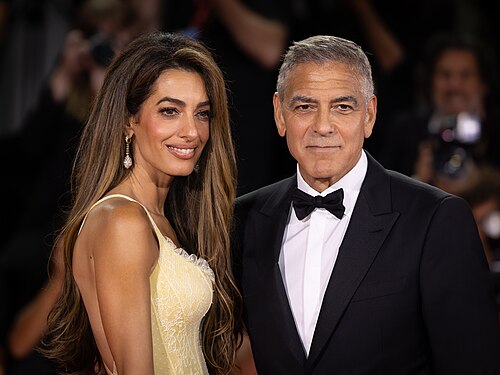Amal and George Clooney at the 2024 Venice Film Festival