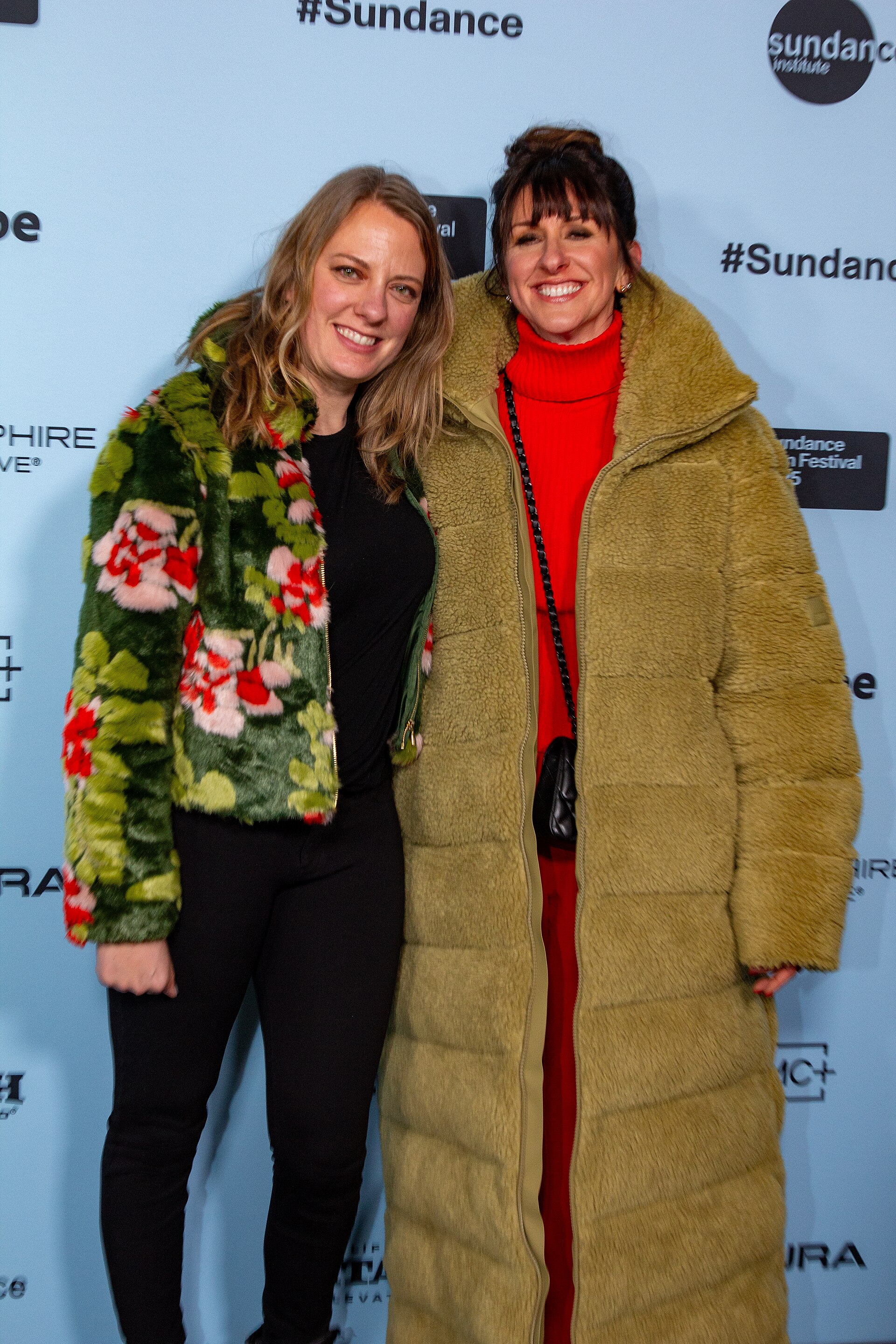Amanda Bowers and Molly Conners at the 2025 Sundance Film Festival for the movie Bunnylovr.