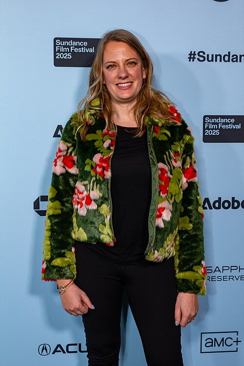 Amanda Bowers, executive producer, at the 2025 Sundance Film Festival for the movie Bunnylovr.