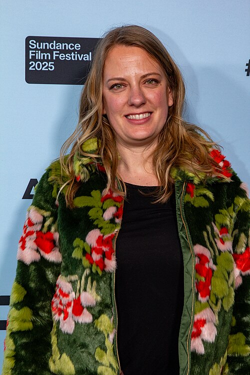 Amanda Bowers, executive producer, at the 2025 Sundance Film Festival for the movie Bunnylovr.