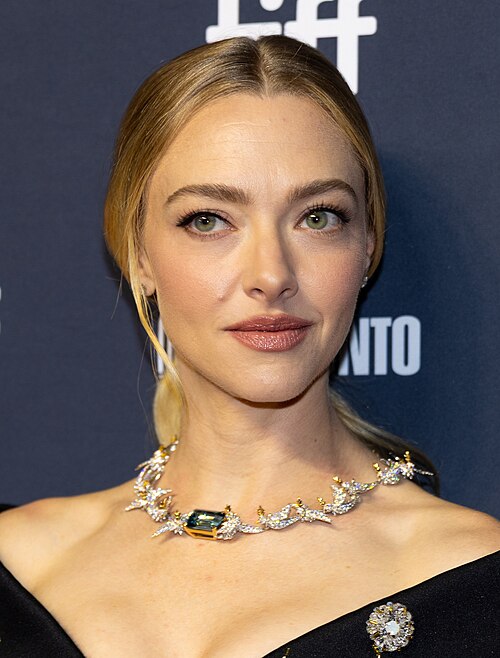 Amanda Seyfried, actor, at the 2025 Toronto International Film Festival (TIFF) for the movie The Testament of Ann Lee.